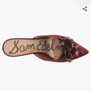 Dorcy Embellished Mule (Women) Sam Edelman Size 9M Maroon